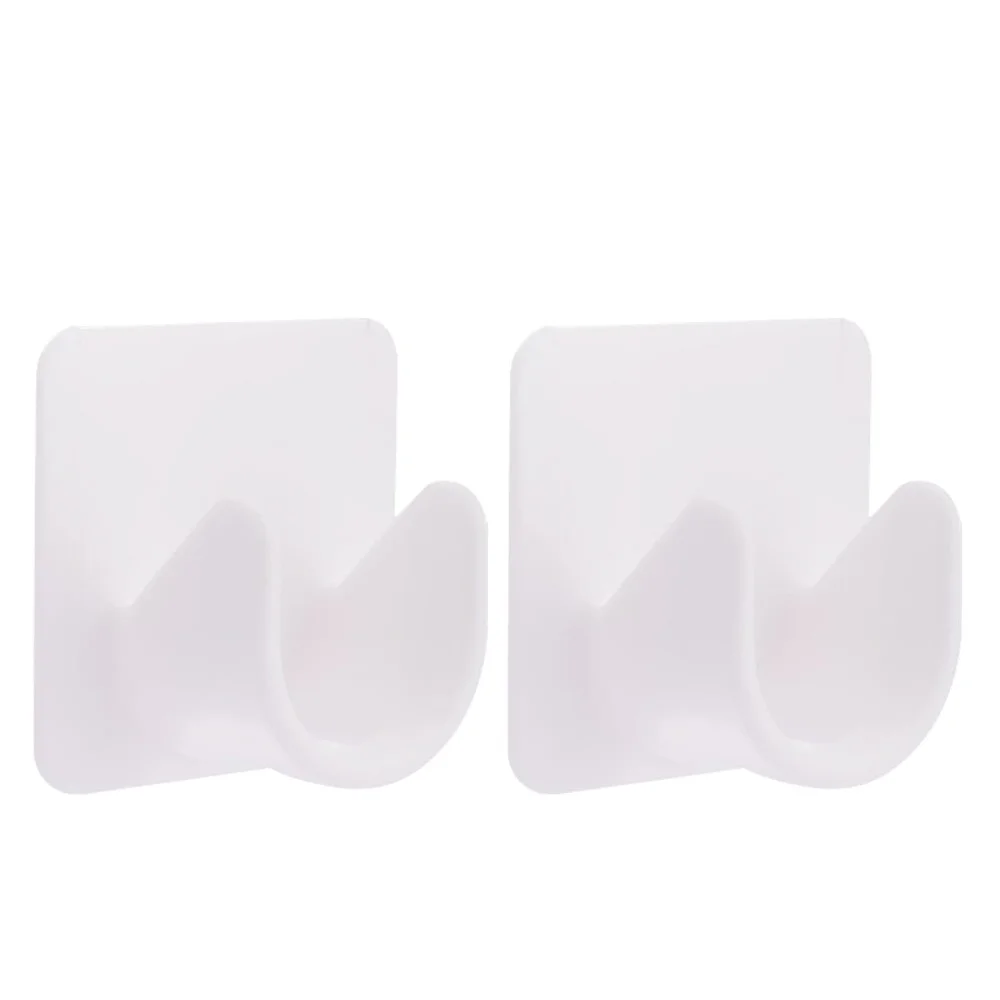 Curtain Accessories 2pcs Strong Curtain Rod Bracket Holders Hooks Self-adhesive Adjustable Punch-free Pole Support