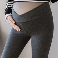 Pregnancy Women Leggings 2024 Spring Autumn Elastic Low Waist Cotton Pants Pencil Maternity Trouser Ropa De Maternidad B0023 1