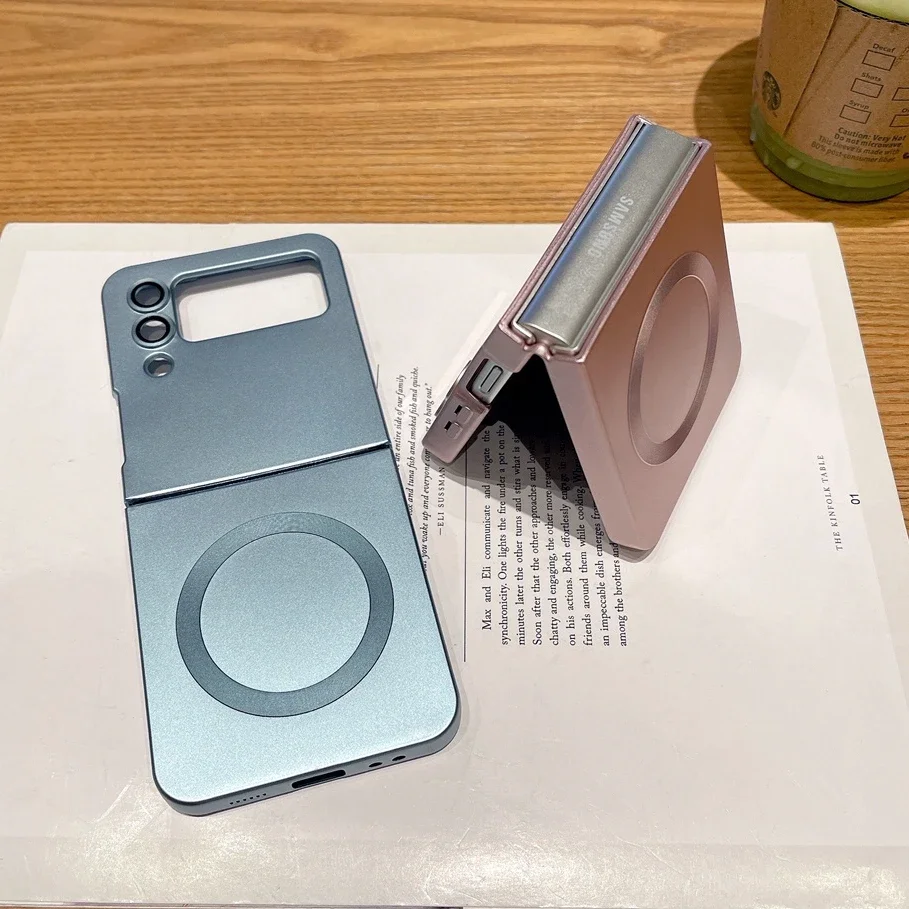 Magnetic MagSafe Case with Wireless Charging and Camera Film Cover for Samsung Galaxy Z Flip Series