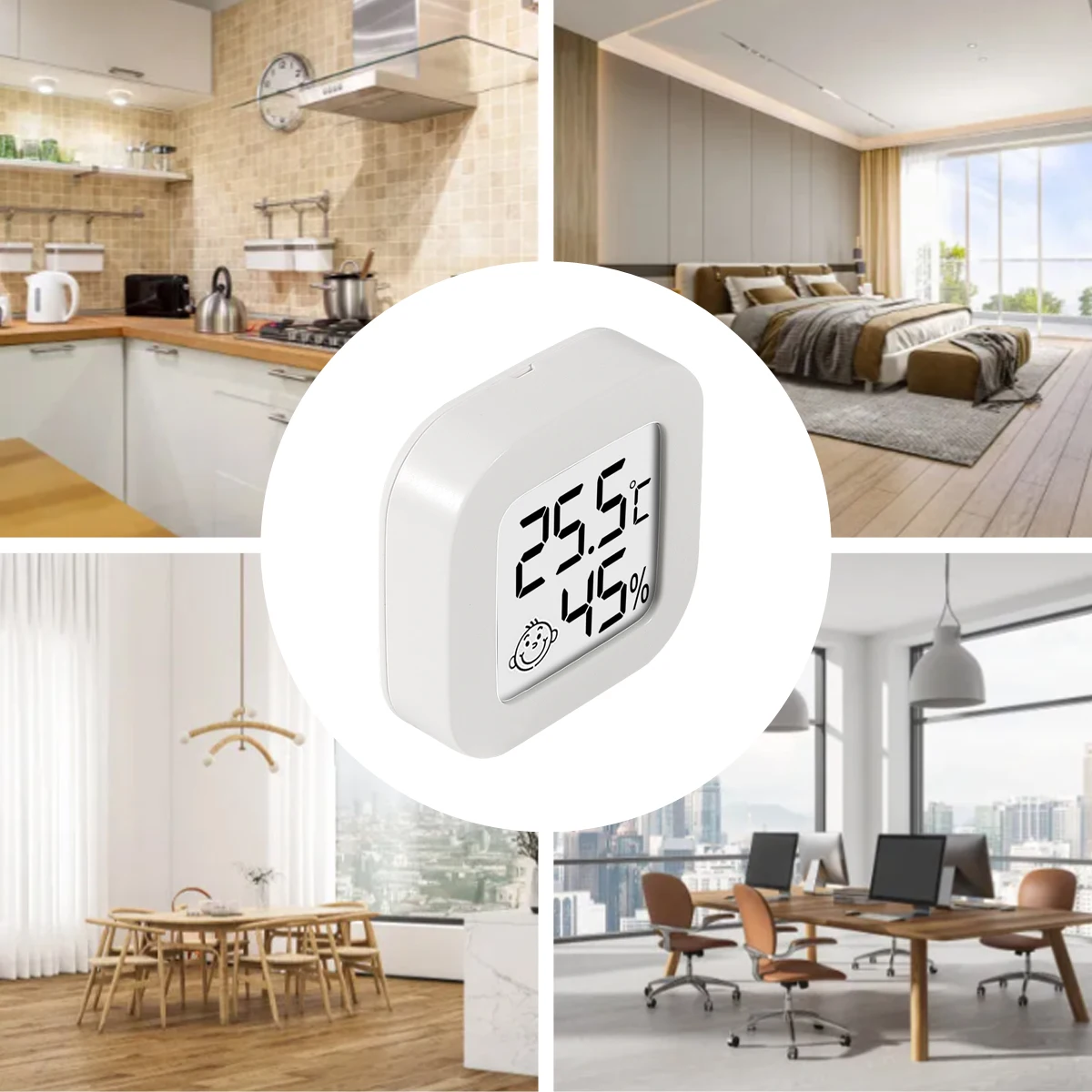 Thermometer Hygrometer Digital Thermometer Temperature and Humidity Meter Hygrometer Thermometer 4pcs Digital Thermometer Hygrometer Indoor Mini Temperature LCD Electronic Monitor Hygrometer Outdoor Room Baby