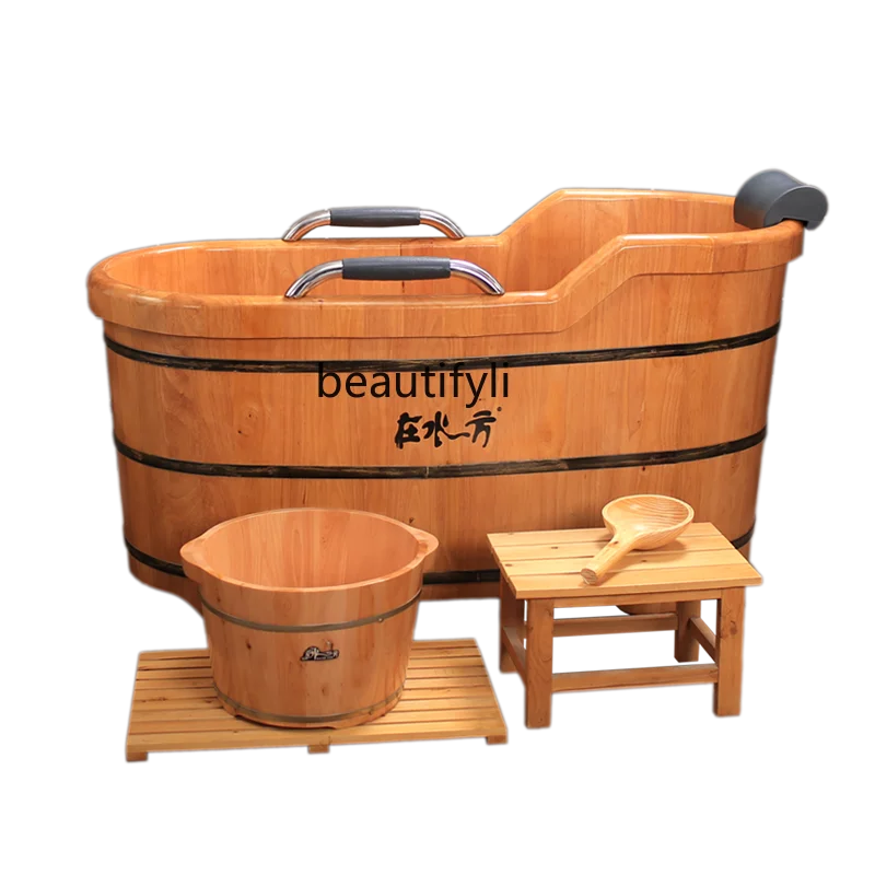

Luxury Oak Barrel Bath Bucket Bath Wooden Barrel Bath Bath Barrel Bathtub Luxury Bathtub Set Home