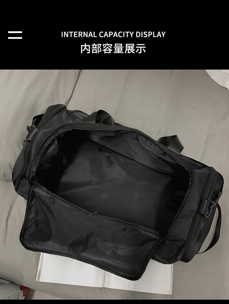 Elegante nylon sporttasche wasserdichte reisetasche mit großem fassungsvermogen fur herren und damen – Detail 15