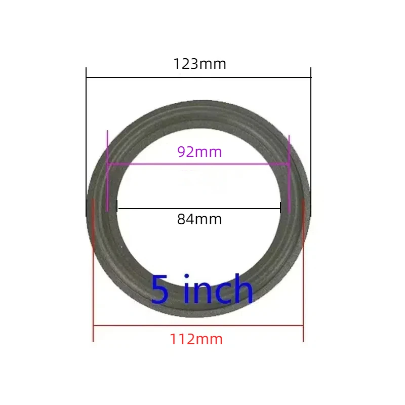 Speaker Accessories 2PCS Speaker Foam Repair Folding Edge Ring Subwoofer Speaker Repair Accessories DIY 5 INCH 6.5INCH 8 INCH 10 12