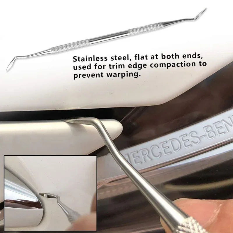 5Pcs Car Vinyl Wrap Tool Kit Flexible Micro Stick Corner Squeegee Curves Slot Tint Tucking Tool with Different Hardness