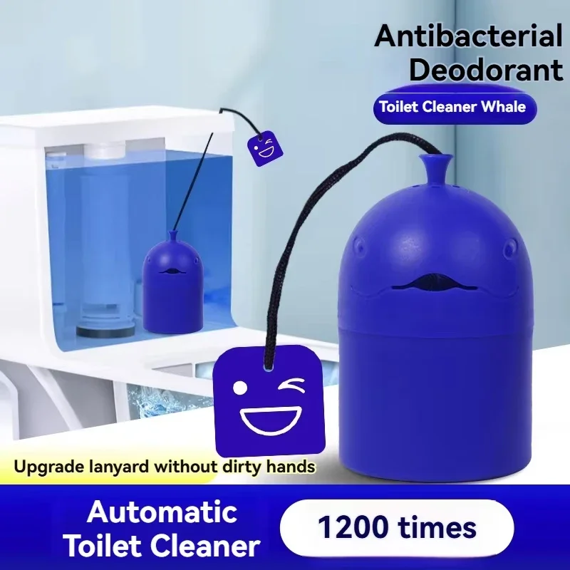 1/2PCS Bottle Automatic Toilet Cleaner "Toilet Whale" with Portable Design, 200G Gel, Slow-Release Cleaning Long-Lasting