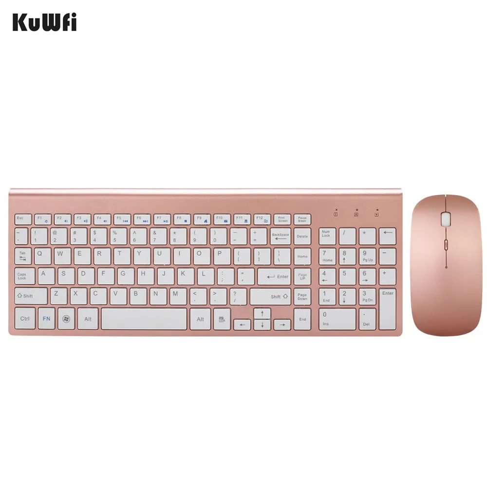 Wireless Keyboard And Mouse Protable Mini 2.4g Keyboard Mouse Combo Set