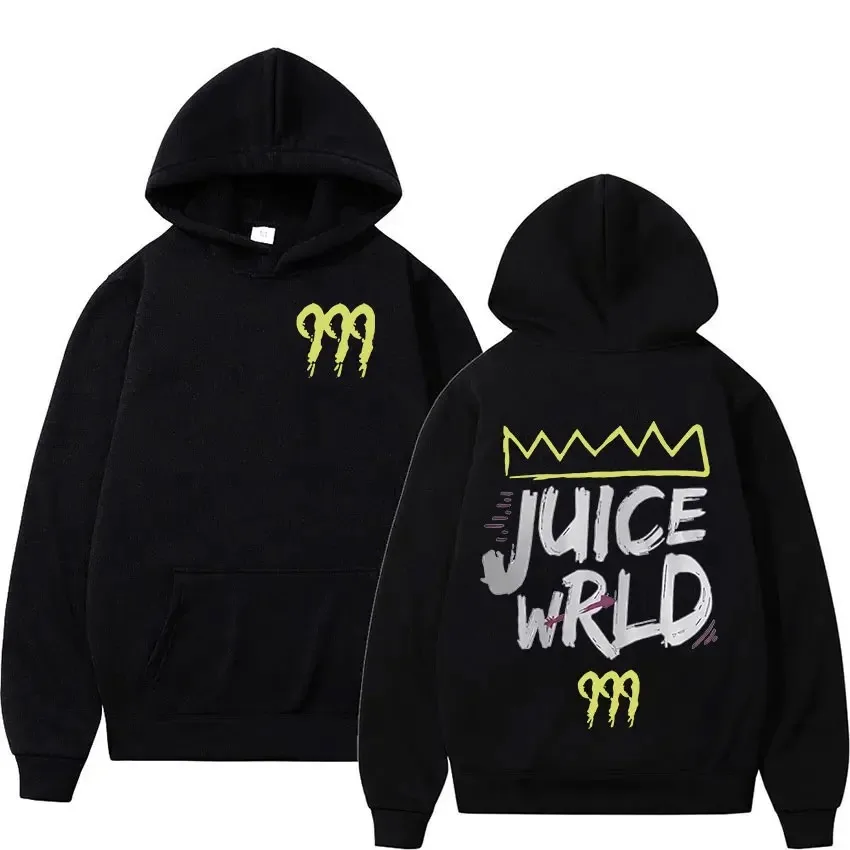 

Толстовка Rapper Juice Wrld 999 с надписью для мужчин и женщин, пуловер в стиле ретро хип-хоп, флисовая свободная уличная одежда с длинным рукавом и капюшоном