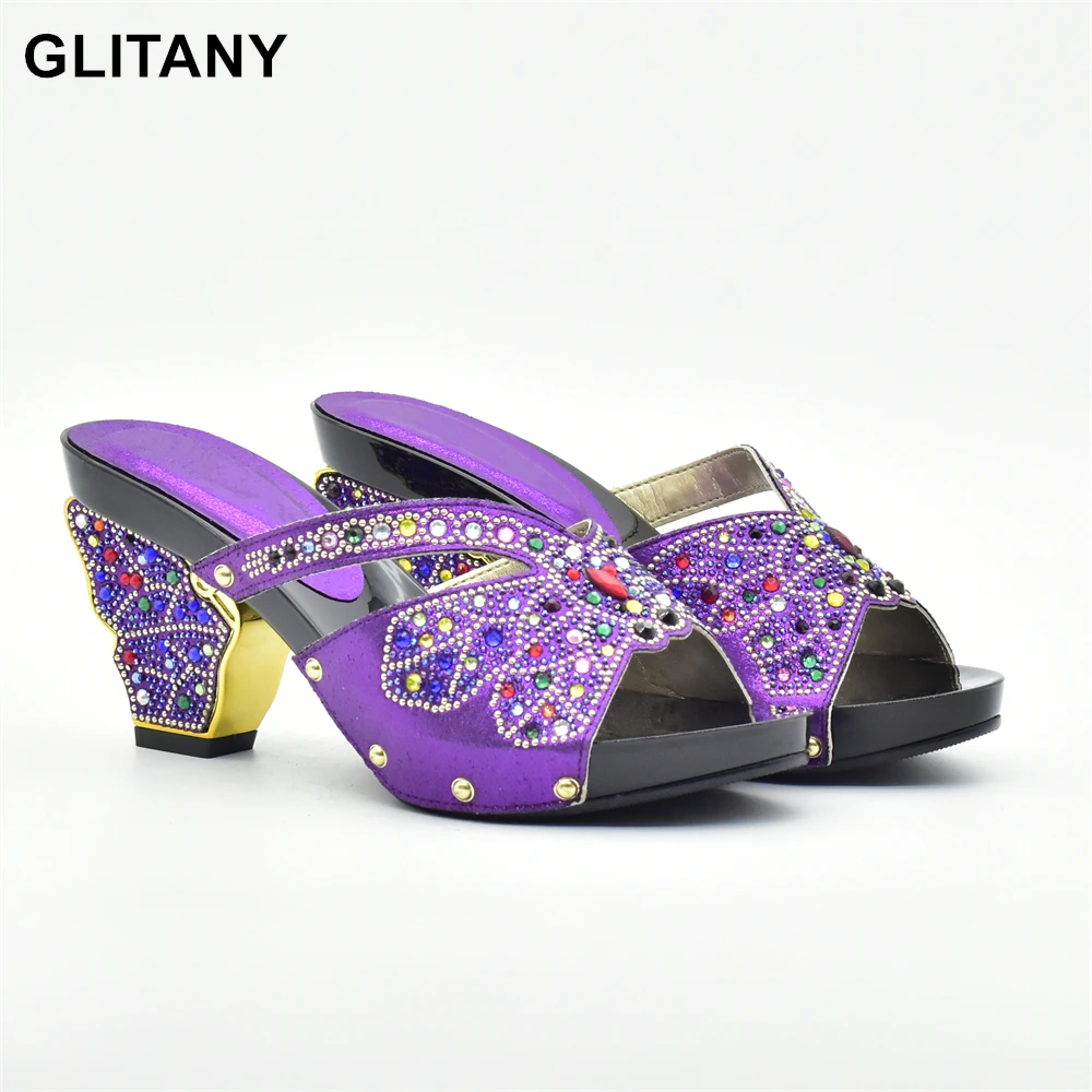 

New Arruval Sexy Ladies Shoes Party Wedding Shoes Decorated with Rhinestone Elegant Slip on Women Lady Pumps Shoes