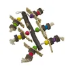 Parrot Bite Toys Wooden Natural Medium To Large Parrot Supplies Bird Cage Accessories Bird Toys Parrot Accessories 4