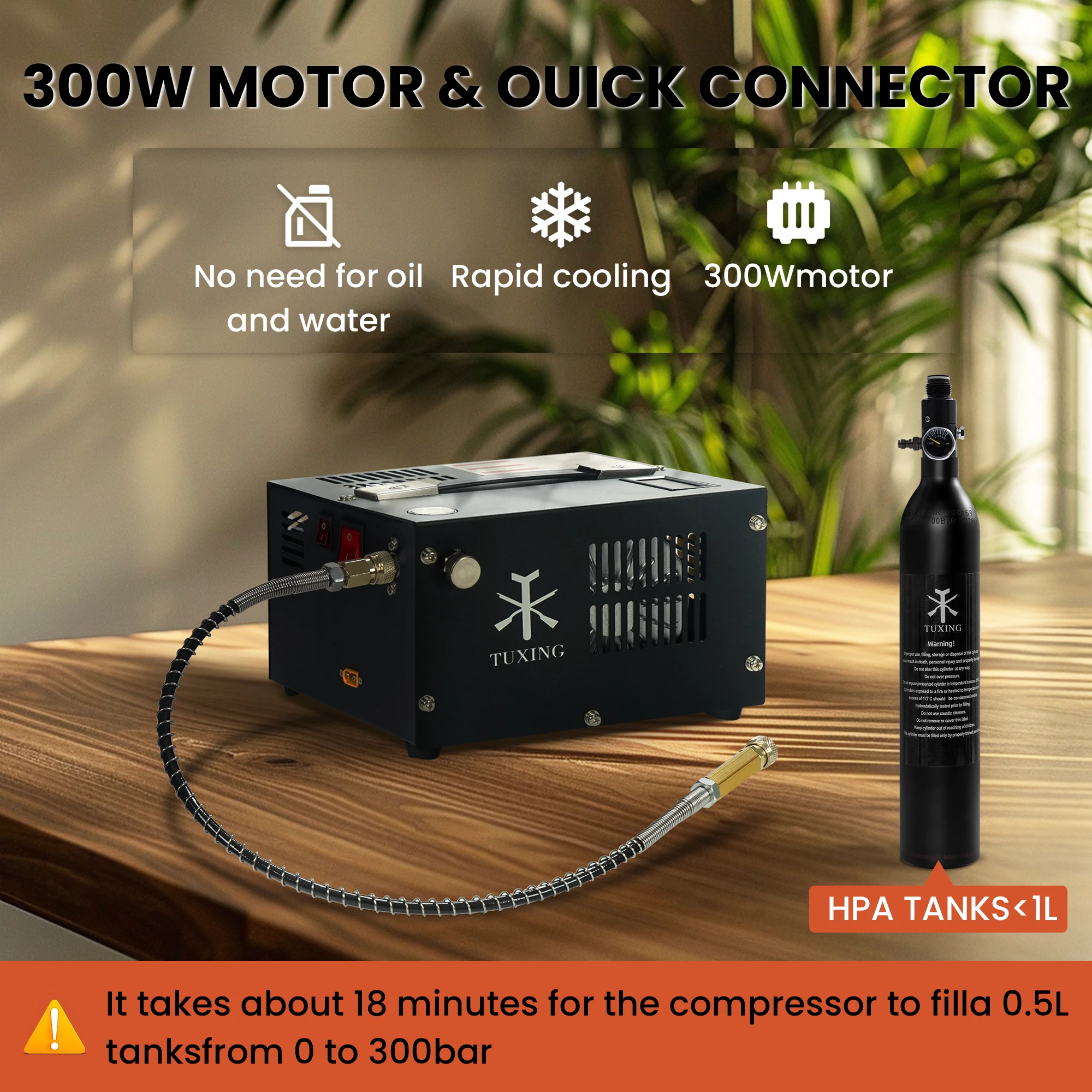 Portable 12V High Pressure Air Compressor