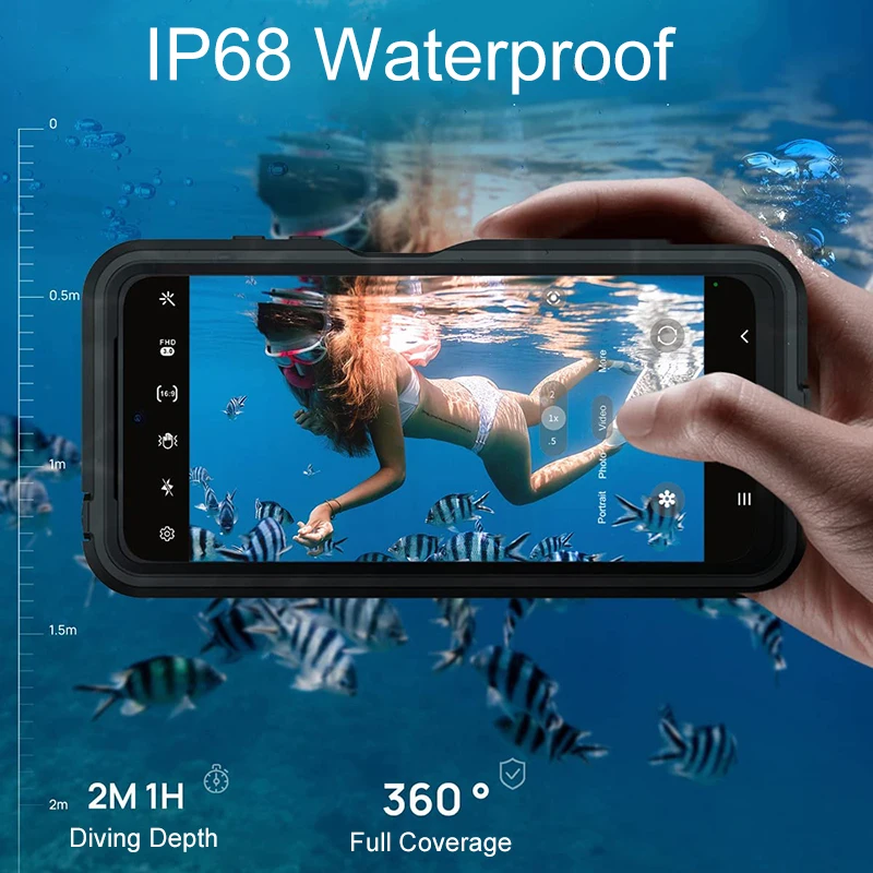 

Водонепроницаемый чехол для Redmi Note 11 чехол, водонепроницаемый чехол для Redmi Note 11 Pro, закрытый подводный чехол для Redmi Note 11s Coque