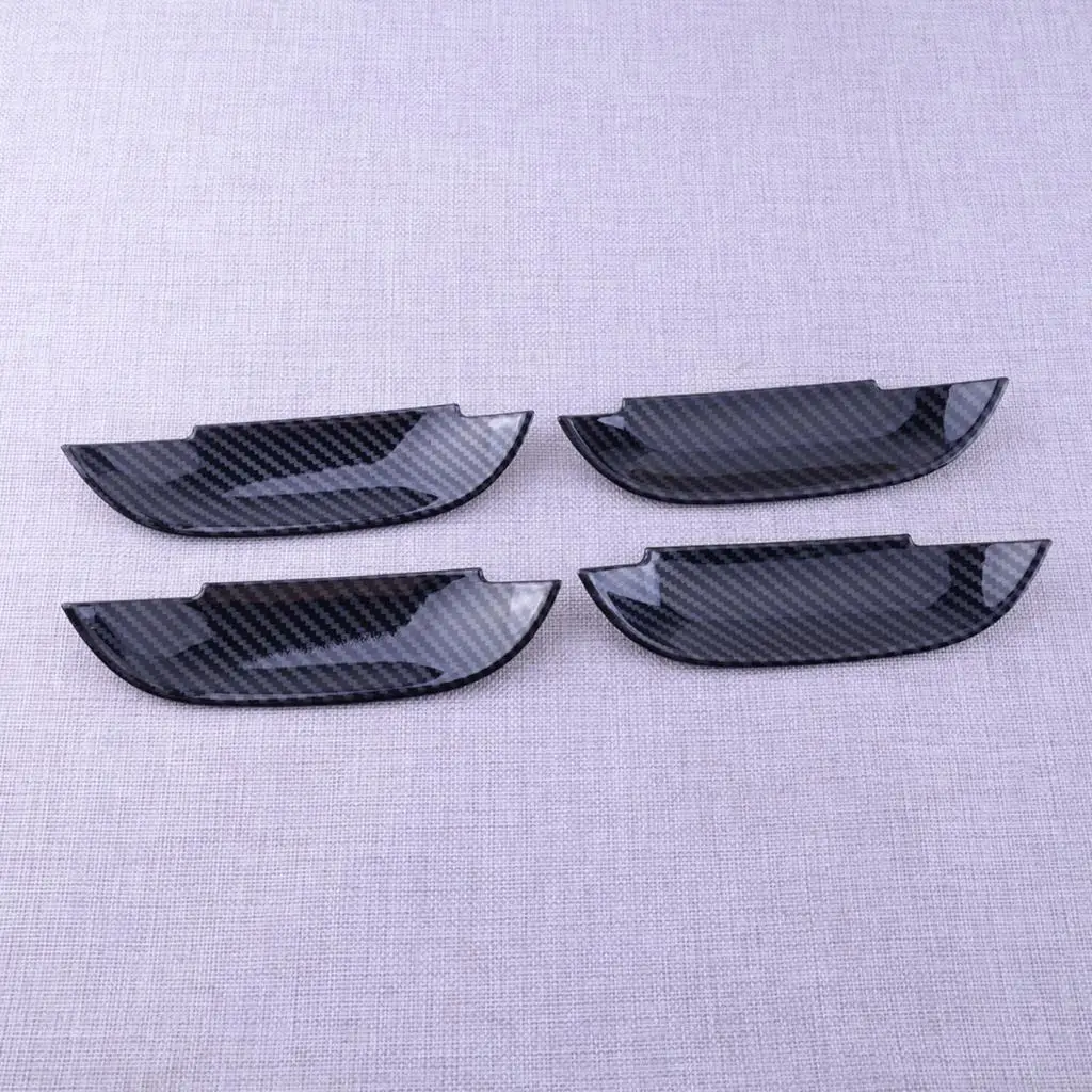 

4Pcs Car Exterior Door Handle Bowl Cover Trim Carbon Fiber Style ABS Fit For Dodge Charger 2015-2017 2018 2019 2020 2021 2022
