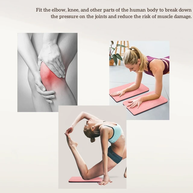 2Pcs Yoga Knee Pad Cushion Soft TPE Pad Support Protective Pad For Elbow Leg Arm Balance Exercise Fitness Workout Yoga Mat 4