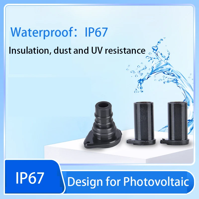 10/30 Pairs Dust Caps Waterproof Solar Panel Connector SOLAR PV Connector Rubber Cover Solar Plug Cover Flame Retardant Sleeve