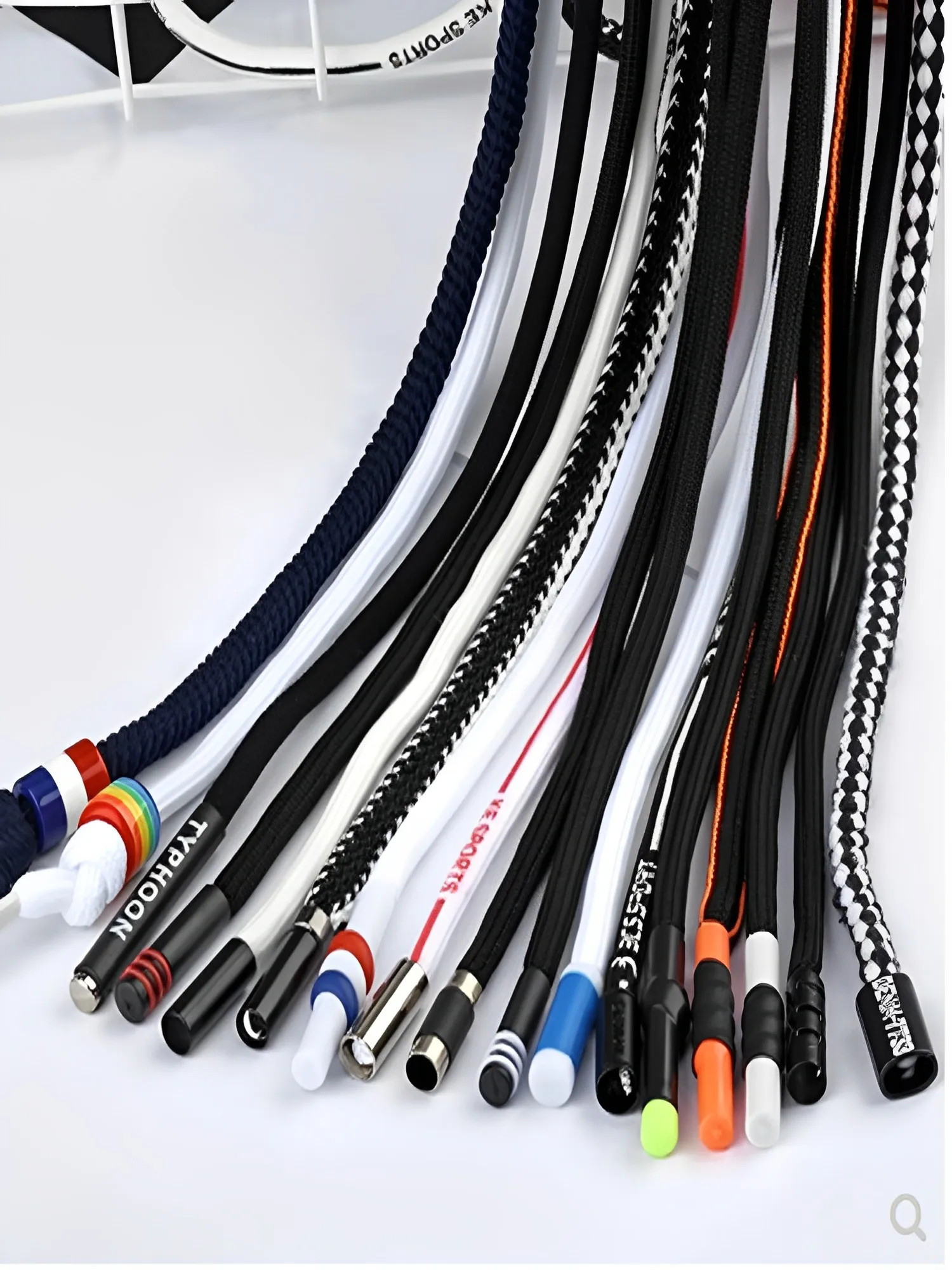 1Pcs Sweatpants Drawstring Strap Metal Head Sports Pants Cotton Rope Belt Hoodies Accessories DIY Sewing Band Supplies