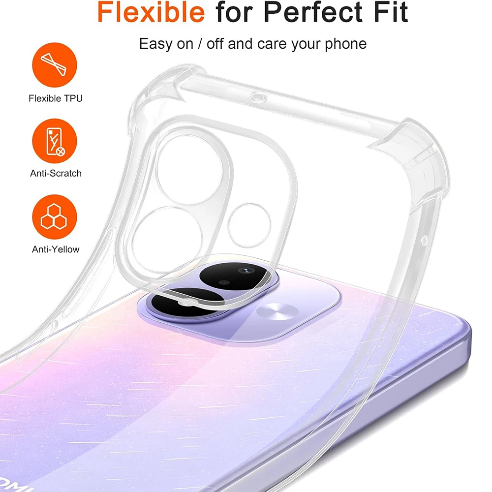 Clear Shockproof Ultra-Thin Soft TPU Case