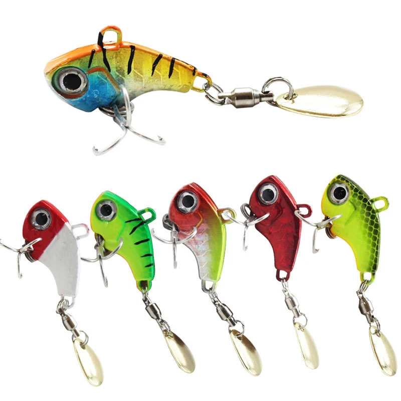 Tail Spinner Fishing Lure 5g 7g 10g 14g 20g Metal VIB Rotating Tail  Swimbait Trout Spinner Bait Bass Fishing