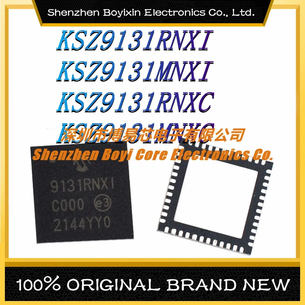 KSZ9131RNXI KSZ9131MNXI KSZ9131RNXC KSZ9131MNXC  New Original Genuine Ethernet IC Chip max3491esd sop 14 original and genuine max3491esd t transceiver chip