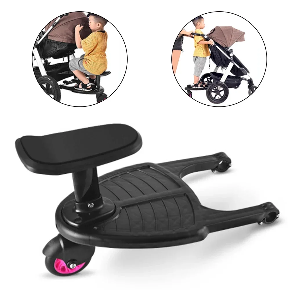 Make Walking with Two Kids Easier – Children Stroller Pedal Adapter and Hitchhiker Standing Plate for Second Child and Twins - 6