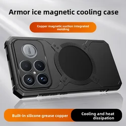 Shockproof Magnetic Protective Phone Case with Heat Dissipation Technology - Poco F8 ultra (Black)