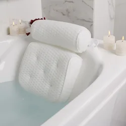 Luxurious Non - Slip Bath Pillow for Ultimate Neck, Head, and Back Support (1 Pcs Pillow Pro)