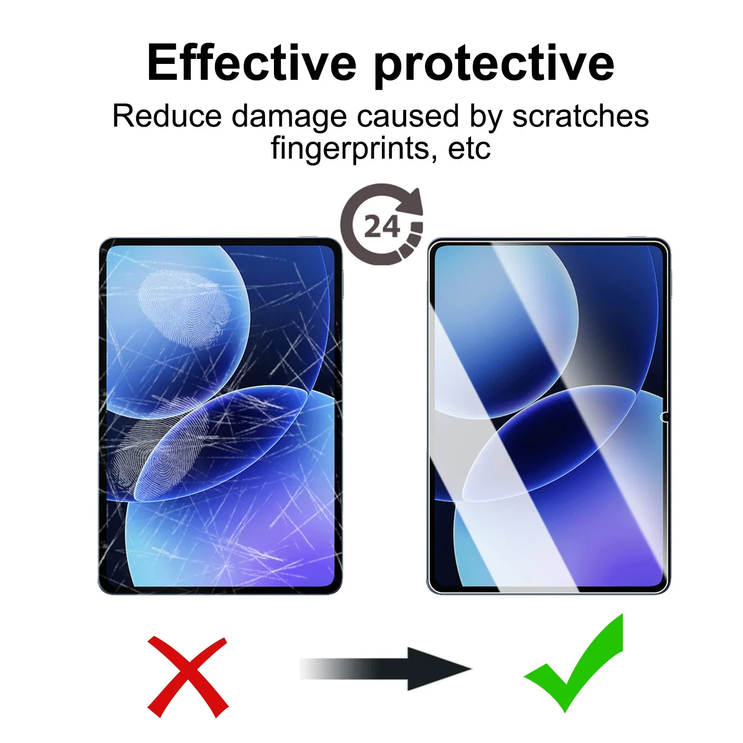 For Xiaomi Pad 8/ Pad 8 Pro 11.2 Inch Tempered Glass Screen Protector Ultra HD Anti Scratch Protective Cover Easy Installation