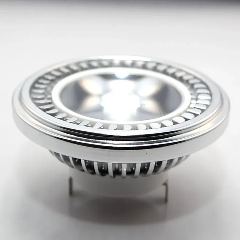 고출력 COB 램프, 조도 조절 가능, G53 LED 천장 조명, QR111 스포트라이트, AC85-265V/DC12V, AR111, 15W