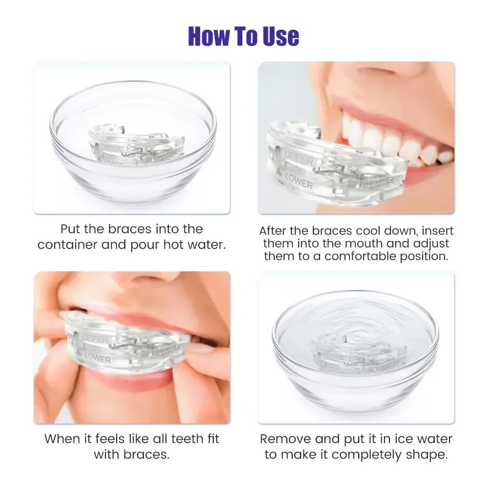 Mouthpiece Anti Snore Mouth Guard Silicone Stop Snoring Bruxism Sleeping Aid Apnea Guard Teeth Snoring Stop Snore Oral Device