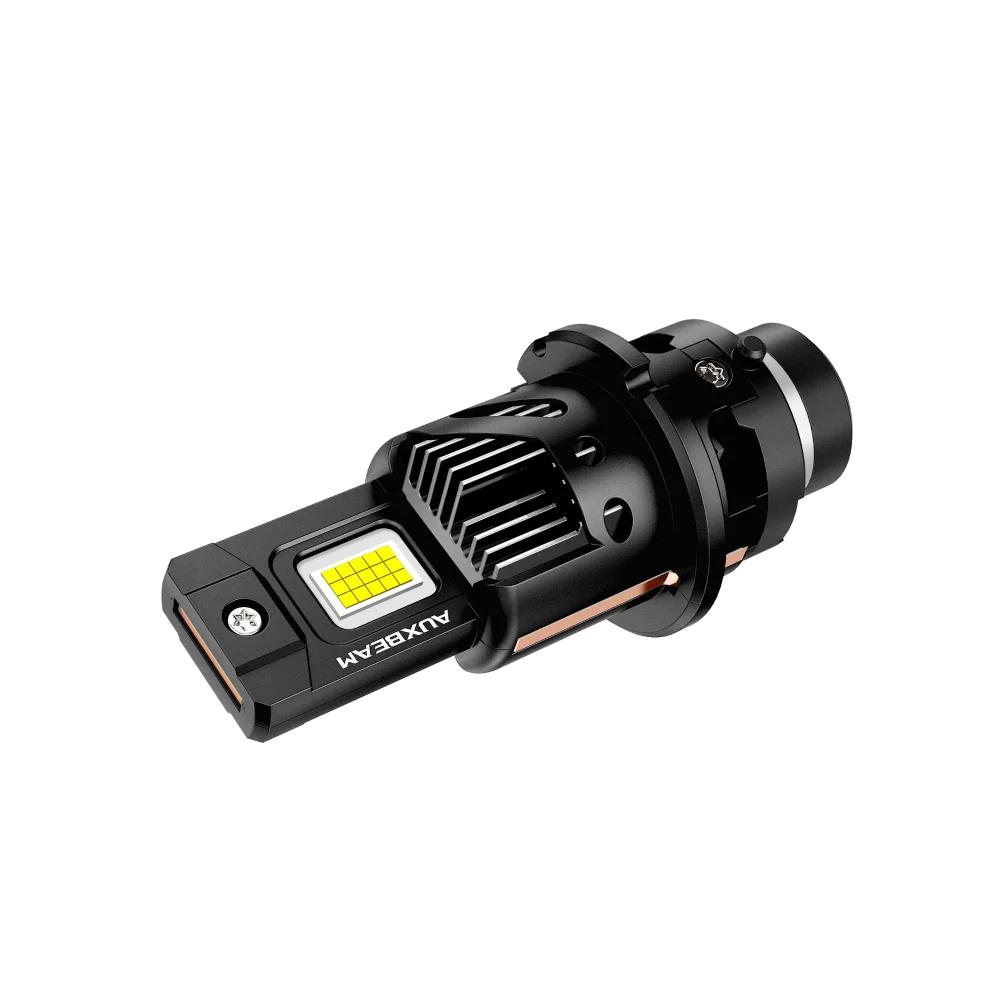 AUXBEAM D-PRO 시리즈 플러그 앤 플레이 LED 헤드라이트 전구 D2 D2S D2R D4 D4S D4R 80W 22000LM HID 교체용 6500K 쿨 화이트