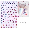 3d Nail Art Stickers Spring Summer White Daisy Florals Flowers Leaves Fruits Decals For Nails Decoration Manicure Salon Beauty 4