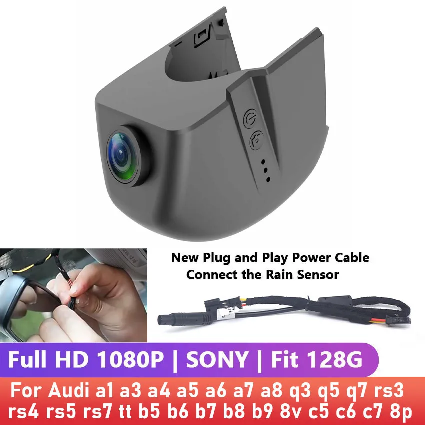 

Hidden Plug and play Car DVR Dash Cam Camera HD For Audi a1 a3 a4 a5 a6 a7 a8 q3 q5 q7 rs3 rs4 rs5 rs7 tt b5 b6 b7 b8 b9 8v