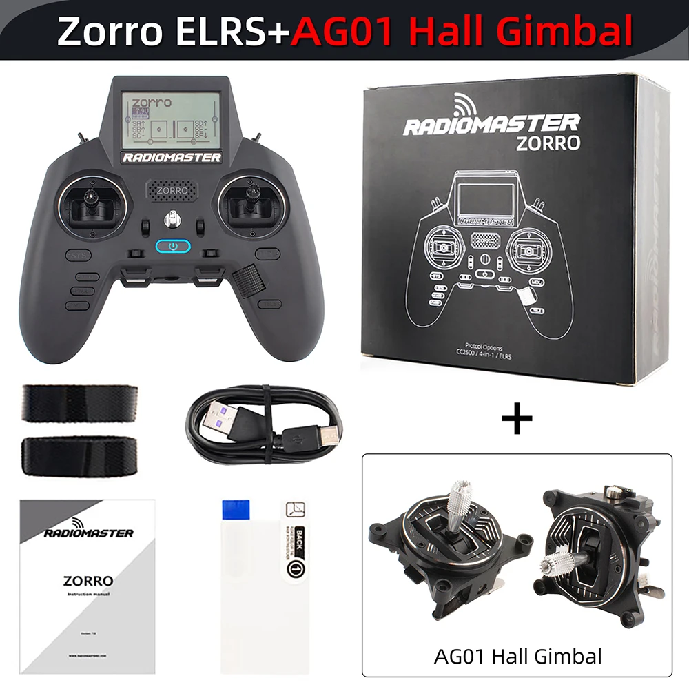 RADIOMASTER ZORRO ELRS 4-in-1 （モード2 ） RadioMaster Zorro 2.4 GHZ RC Controller ELRS CC2500 JP4IN1