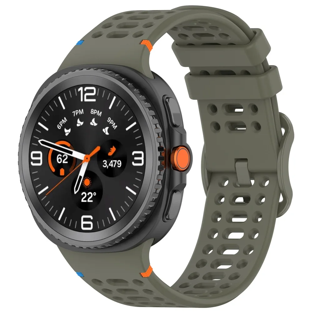 Premium Adjustable Silicone Wristband - Classic 22mm Watchband Accessory