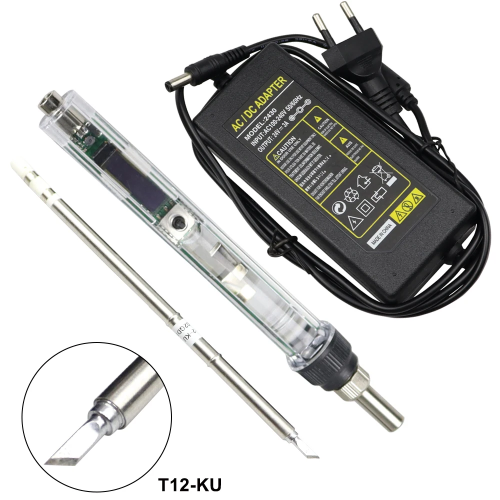 Gvda Smart Elektrische Soldeerbout Kit Heat Welding Repair Tools 65w Draagbare Rework Station Tips Lasser Temperatuur Instelbaar