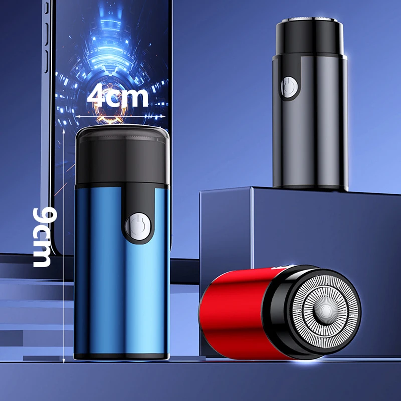 남성용 미니 여행용 면도기, 휴대용 전기 면도기, 남성용 수염 트리머 면도기, USB 충전식 면도기