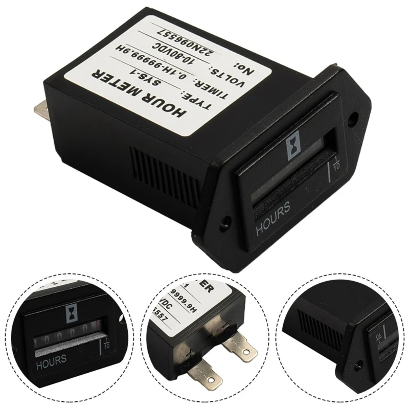 Mechanical Hour Meter Complete-Seal Timer Gauge For Diesel-Gasoline Engine Generator HM002 Engine Maintenance Hour Meter