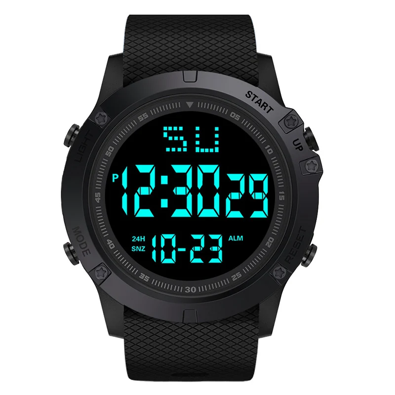 modern multi-function sports LED digital watch