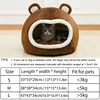 Funny Cat Bed Warm Pet House Soft Long Plush Kitten Lounger Cushion Small Dogs Tent Cave Beds For Cozy Cat House Mat Supplies 6