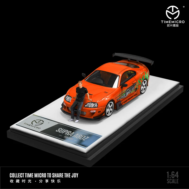 TIMEMICRO ABC Real 80スープラ　Orange 64/1 TIME MICRO 1:64 Supra A80Z Fast & Furious Paul painting