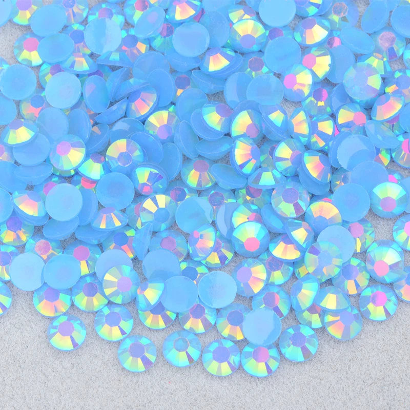 Vibrant Jelly Pink AB Flatback Rhinestones for DIY Nail Art and Crafts