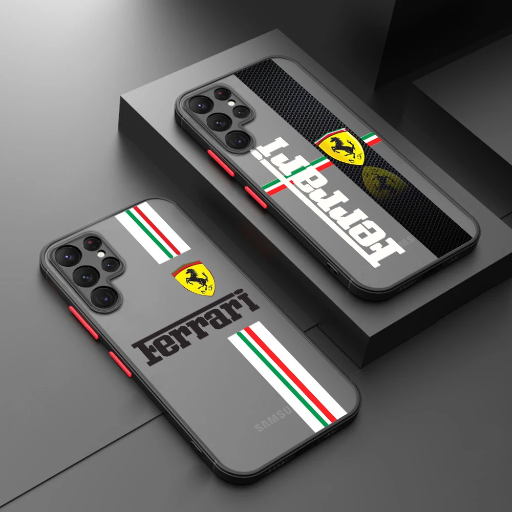 Cool Ferrari For Samsung Galaxy S23 S22 S21 S20 FE Ultra Plus S10 Lite