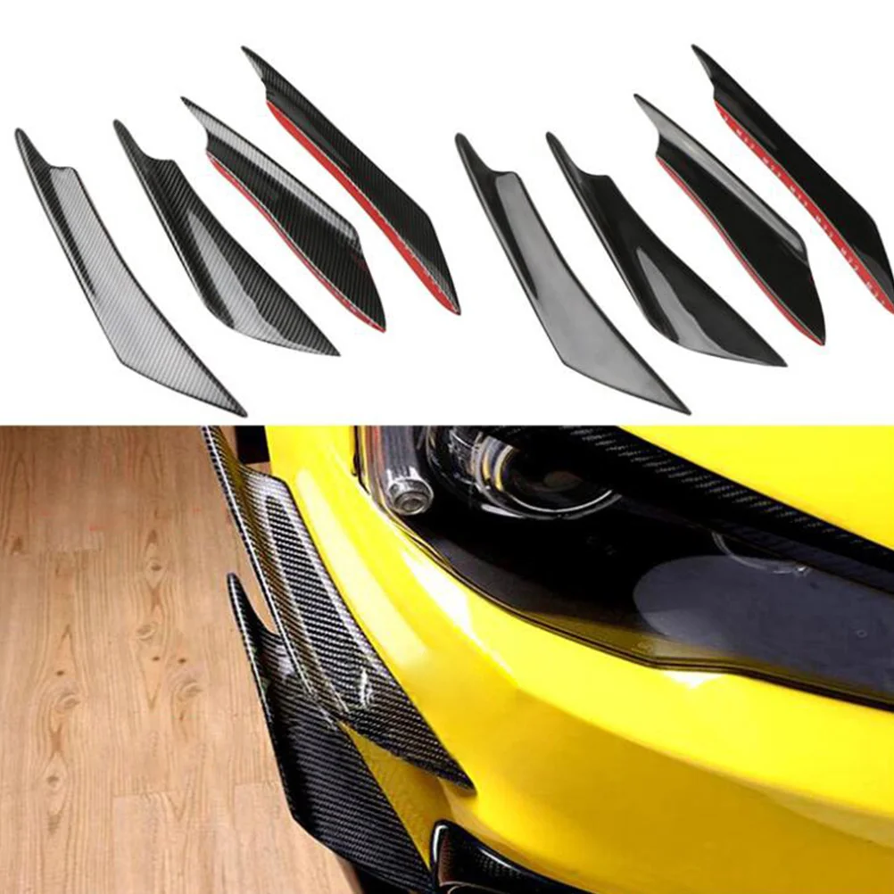 Front Lip Splitter Bumper Trim Sticker Spoiler Professional Cover Universal Accessory Surface
