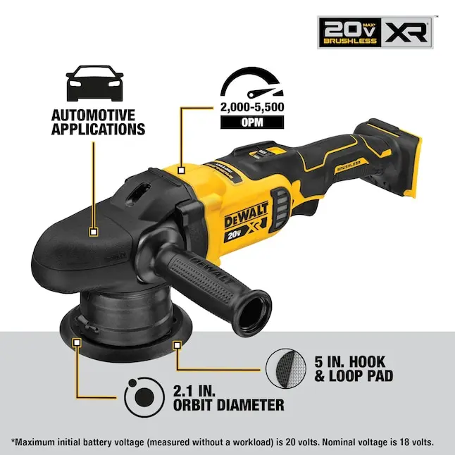 Dewalt dcm848 Kit 125mm 5in bürstenlose kabellose  20-V-Lithium-Elektrowerkzeuge mit variabler Geschwindigkeit und variabler  Geschwindigkeit und