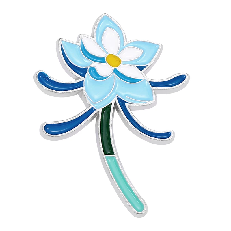 Liyue Flowers Enamel Pins Custom Genshin Impact Game Local Specialties  Brooches Lapel Badges Plant Jewelry Gift