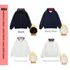 Heavyweight 420g Cotton Composite Silver Fox Velvet Plaid Patchwork Zipper Hooded Fleece Sweatshirt Street Style Trendy Women...