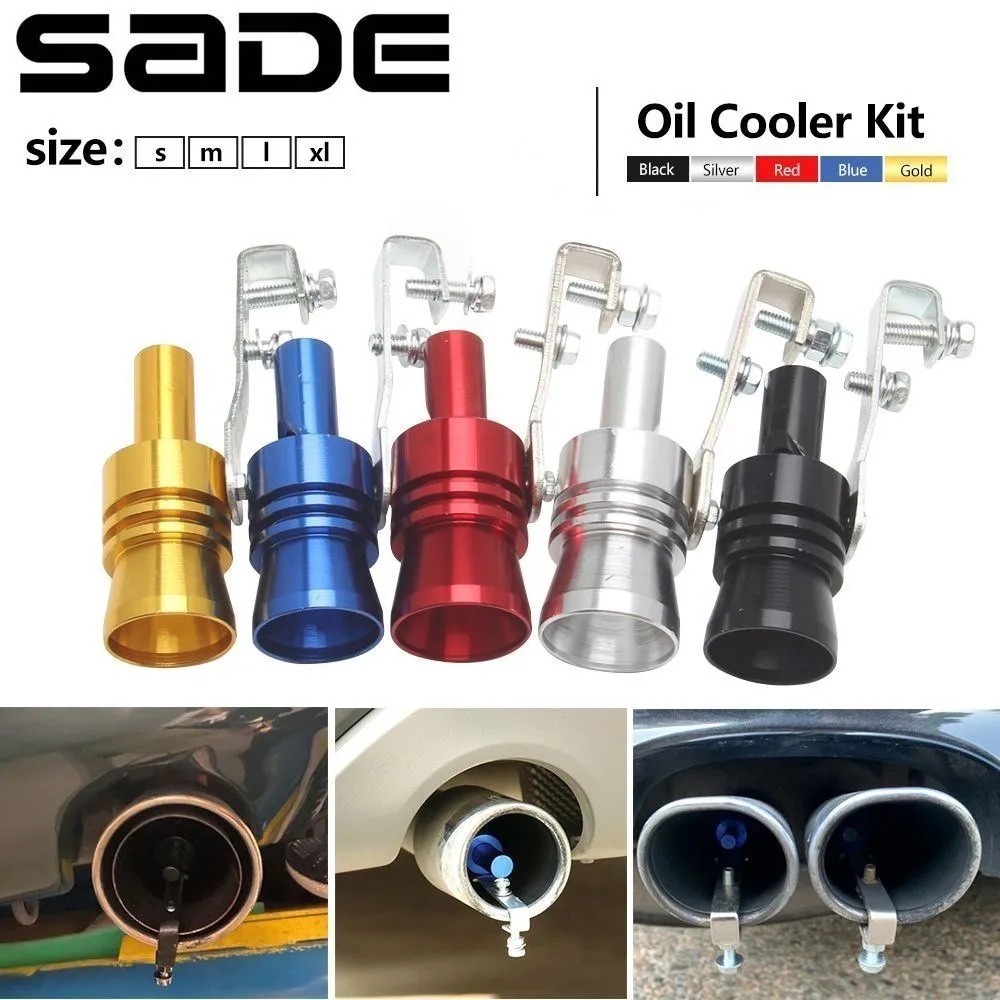 1PC Universal Simulator Whistler Exhaust Fake Turbo Whistle Pipe Sound Muffler Blow Off Car Styling Tunning S/M/L/XL