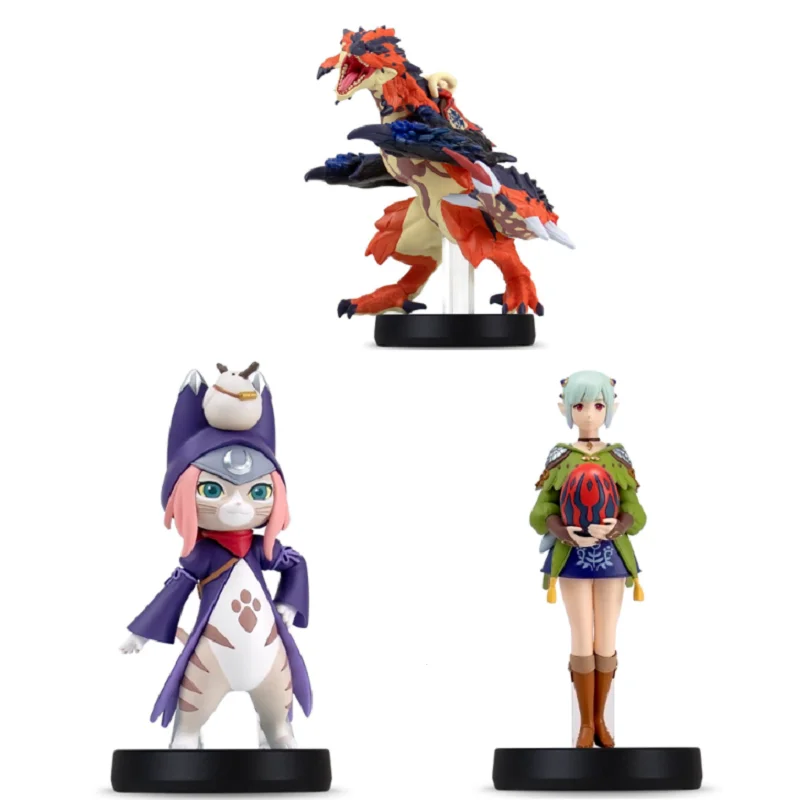 Genuine Monster Hunter Rise Anime Figure Aina Moondew Action Figures Model Statue Collection Muslimah Kawaii Toys Gifts