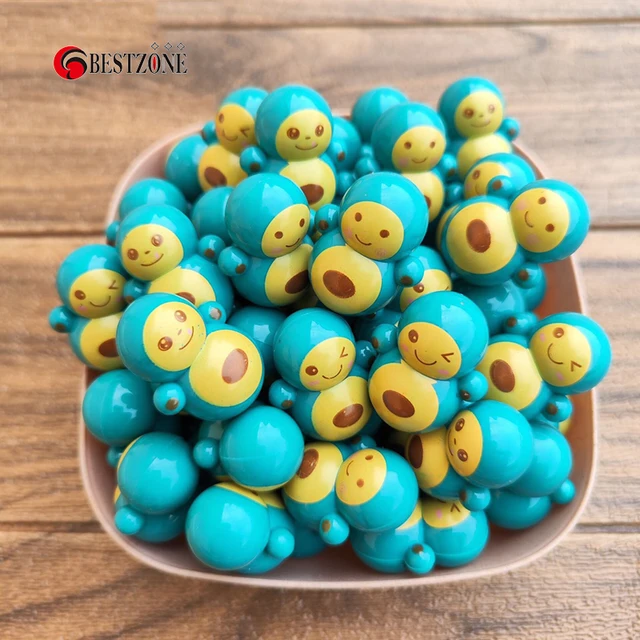 50PCS 1.14*1.46Inch Mini Tumbler Toy  Roly-poly Tilting Self-righting Doll Puzzle Nostalgic Traditional Toy Gift Cartoon Animal 6