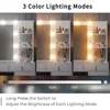 Makeup Vanity with Mirror and 10 LED Lights,9 Drawers Makeup Table with 4 Shelves,Fold-up Panel,Vanity Set 3 Lighting Modes 5