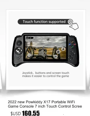 2022 New X17 Android 7.0 Handheld Game Console 7inch IPS Touch Screen Portable WiFi Gamepad Quad Core 2G 32G Retro Game Players